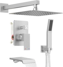 With A 10&quot; Rain Shower Head And A Handheld Shower Head Set, This Wall-Mo... - £146.22 GBP