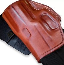 Fits H&K P30 SK 9mm 3.27”BBL Leather Paddle Holster With Open Top #1203# RH image 7