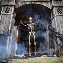 8&#39; Towering Skeleton with Projection Eyes (ot) - £723.45 GBP
