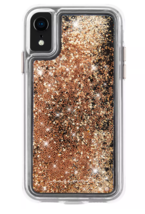 Case-Mate iPhone X Xs Gold Waterfall Clear Plastic Protective Phone Case... - £5.99 GBP