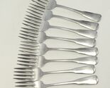Oneida Plymouth Rock Salad Forks 6 1/8" Profile Stainless Lot of 8 - $29.39