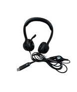 Logitech USB Headset A-00052 with Microphone, Stereo On-Ear, Corded, Tested - £9.15 GBP