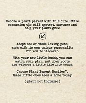 Bunny w/Glasses Pet Planter Adopt Dexter Plant Parent Buddies Ceramic Drainage image 5