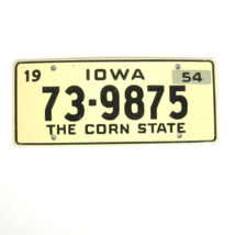 Vintage 1954 Wheaties Cereal Iowa Metal Bicycle License Plate 73-9875 Corn State - £10.15 GBP