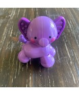 Fisher Price Amazing Animals Baby Elephant Toddler Toy Purple Figure EUC - £11.19 GBP