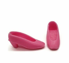 Barbie Mattel Dark Pink Flats Pumps Shoes Doll Clothing Accessories Toy - £7.74 GBP