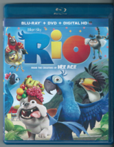  Rio (Blu-ray, DVD, 2011, Anne Hathaway, Jamie Foxx, George Lopez, Animated)  - £6.83 GBP