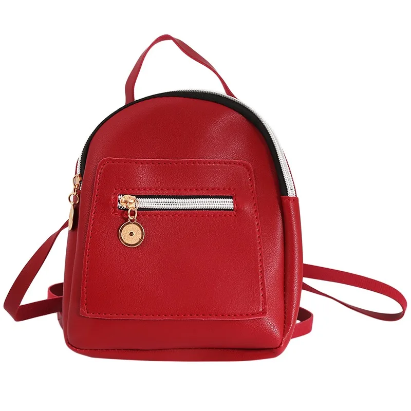 2024 New Lady Small Backpack Women Leather  Bag Multifunction Mini Backpa Female - £76.56 GBP