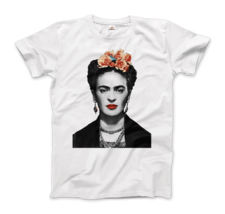 Frida Kahlo With Flowers Poster Artwork T-Shirt - £15.83 GBP+