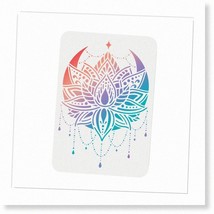 Lotus Artistic Plastic Flower Wall Stencils - Reusable A4 Size (11.7x8.3... - $17.81
