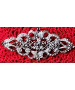 Handcrafted 4&quot; ~ Pin/Brooch ~ Multicolored Gemstones ~ Silver Tone Jewelry - $427.24 MXN