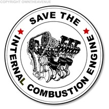 Save The Internal Combustion Engine ICE Ban 2035 Gasoline Motor Sticker Decal - £3.12 GBP