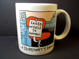 Hallmark Coffee mug Shoebox Secretary&#39;s Dream - Faxed myself to Hawaii 1... - £6.65 GBP