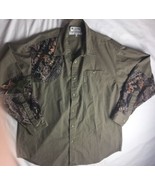 Mens COLUMBIA Camo Hunting Style Long Sleeve Shirt size L - £14.78 GBP