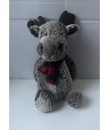 Jellycat Marty Moose Plush Stuffed Animal toy with plaid scarf Soft - $27.99