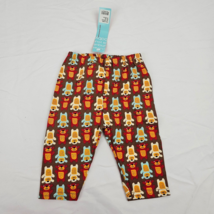 Baby Clothes Zutano Brown Colorful Blue Red Teddy Bear Pants Boy Girl 0-... - $11.87