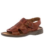 Mens Authentic All Real Leather Mexican Huaraches Cognac Sandals Open Toe - $54.63 CAD