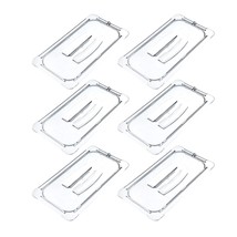 6-Pack Carlisle 10270U07  1/3 Size Polycarbonate Universal Food Pan Lid ... - $35.15