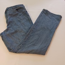 Kim Rogers Jeans Women&#39;s 16 Blue High-Rise Straight Denim Pants 35x31-Me... - $13.85