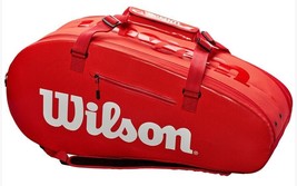 Wilson 2019 Super Tour 2 Bag Tennis Racket Racquet Backpack Red Bag WRZ840809 - £127.36 GBP