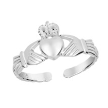 Promise Of Love Royal Claddagh Sterling Silver Toe or Pinky Ring - £10.89 GBP