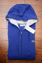 Lacoste Sport SH7609 Men DK Blue UV Protection Cotton Hooded Jacket Hoodie 4XL 9 - £52.03 GBP