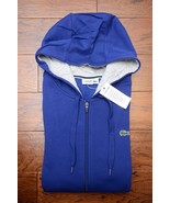 Lacoste Sport SH7609 Men DK Blue UV Protection Cotton Hooded Jacket Hood... - £51.07 GBP