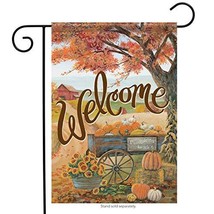 Fall Pasture Garden Flag - 2 Sided Message, 12&quot; x 18&quot; - £15.74 GBP