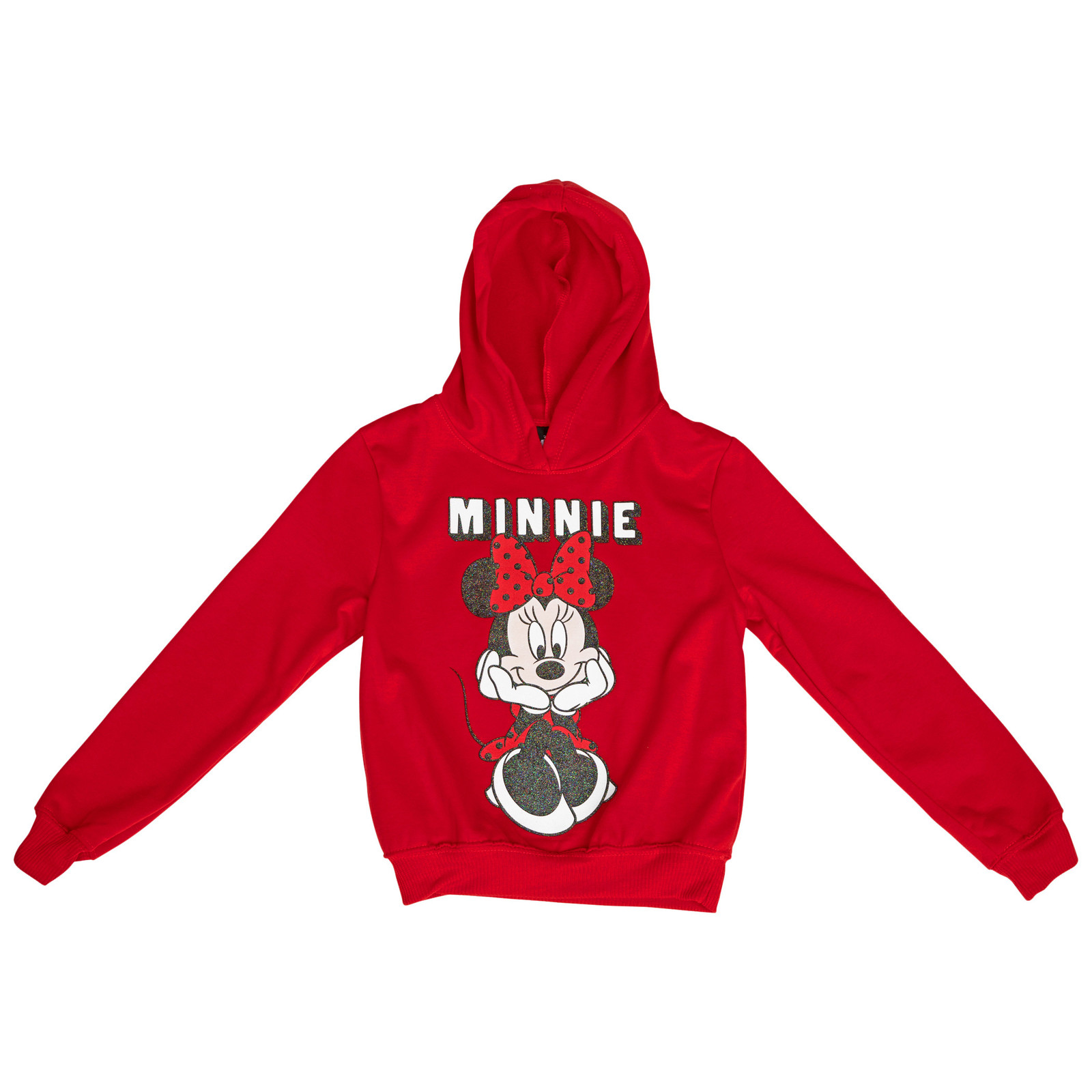 Disney Classic Minnie Mouse Forever Youth Hoodie Red - $17.99