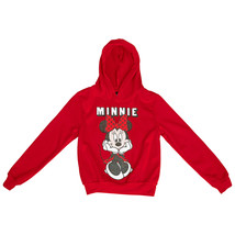 Disney Classic Minnie Mouse Forever Youth Hoodie Red - £14.21 GBP