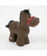 FISHER PRICE LITTLE PEOPLE BROWN HORSE FIGURE FARM NATIVITY TOYS 1997 - $135.56 MXN
