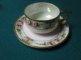 Rosenthal Donatello Pattern Germany Ceramic Pink Floral Cup And Saucer [95j - $49.50