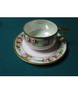 Rosenthal Donatello Pattern Germany Ceramic Pink Floral Cup And Saucer [95j - $67.70 CAD