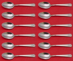 George II Rex Hand Chased By Watson Sterling Silver Place Soup Spoon Set 12 pcs - $1,733.29