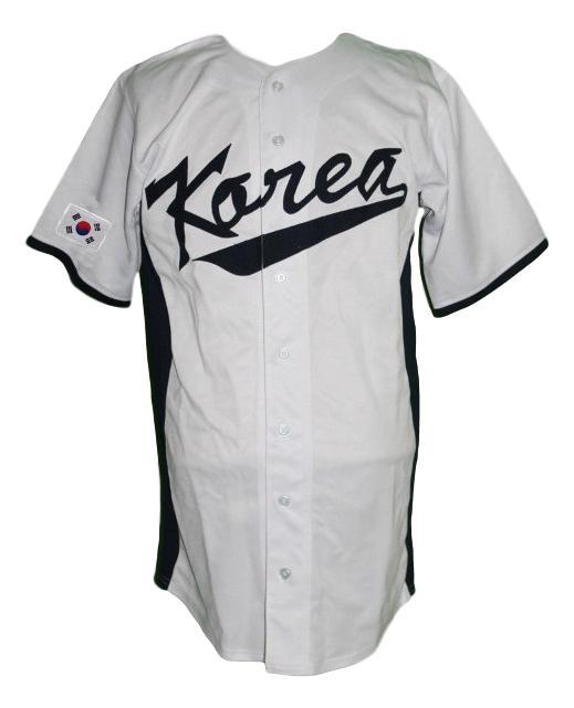 Shin soo choo south korea baseball jersey button down white  1