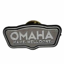 Omaha Steaks Steakhouse Business Plastic Lapel Hat Pin Pinback - £4.47 GBP