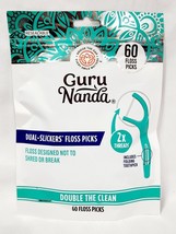 Guru Nanda DUAL-SLICKERS FLOSS PICKS Double 2x Thread Folding Toothpick ... - $18.27 CAD