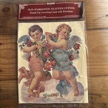 Vintage SPARKLING VALENTINE Card /Standing Easel Decoration MINT/SEALED ... - $14.36