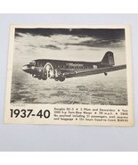 Vintage United Air Lines Photo Print 1937-40 Douglas DC-3 Mainliner Airp... - £24.17 GBP