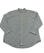Tommy Hilfiger Shirt Men XXL Blue Gingham Check Button Down Preppy Old M... - $55.41 CAD