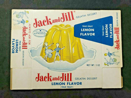 Vintage 1950s Jack And Jill Lemon Gelatin Box Junior Food Jello NOS (S12) - £7.18 GBP