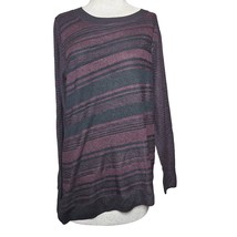 Asymmetrical Striped Sweater Size Large  - £19.78 GBP