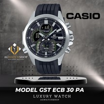 Nuovo orologio da uomo CASIO Edifice Bluetooth nero ECB-30P-1AEF analogico... - £101.50 GBP