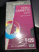 Sealed (Qty of 2), VeraTron High Grade T-120 Blank 6 Hour VHS Tape - £10.20 GBP