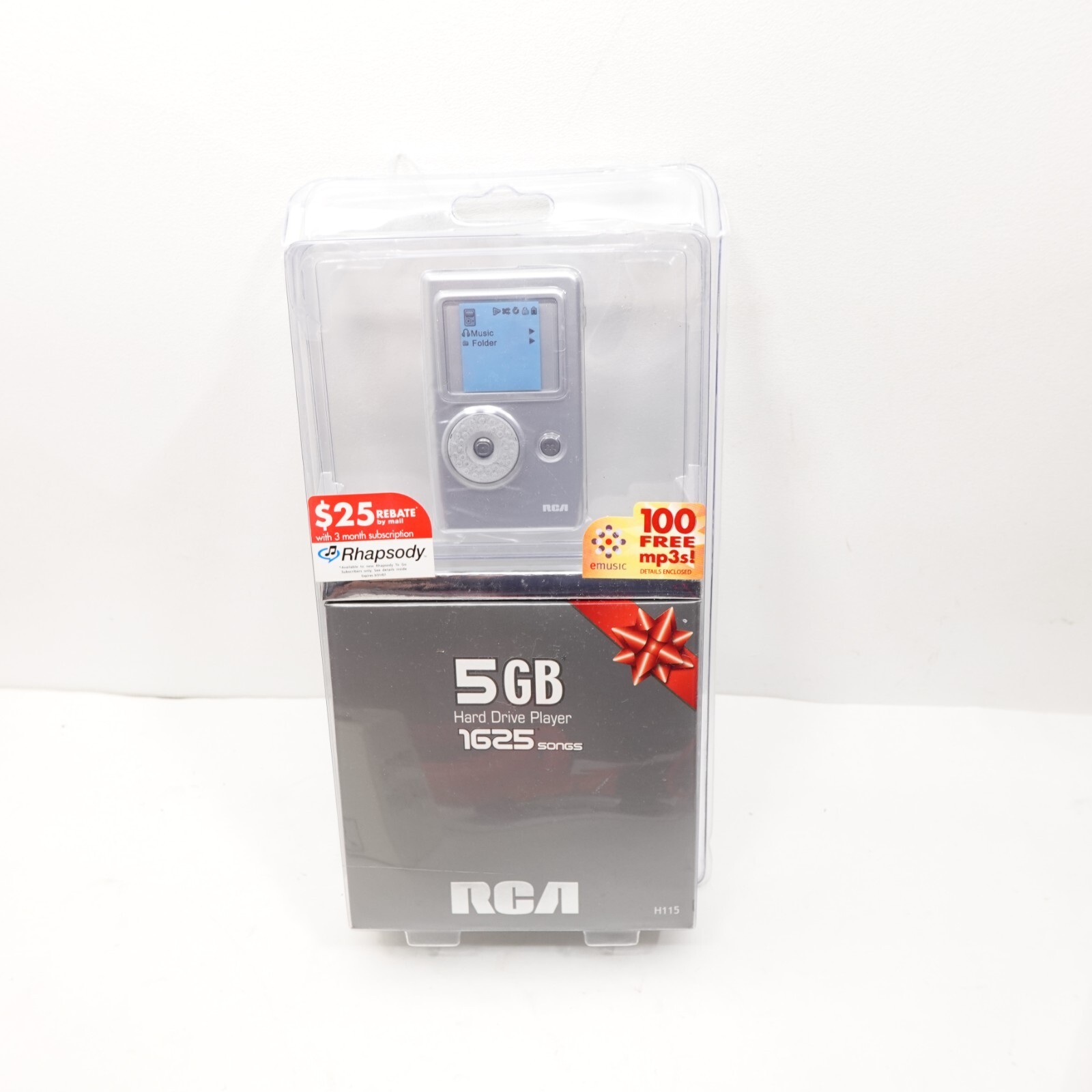 RCA Hard Drive Player 5 GB MP3 Player H115 - BRAND NEW &amp; SEALED! - $40.49