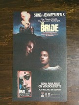 Vintage 1986 The Bride Sting Jennifer Beal VHS Movie Original Ad - 721 - £5.23 GBP