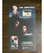 Vintage 1986 The Bride Sting Jennifer Beal VHS Movie Original Ad - 721 - £5.22 GBP