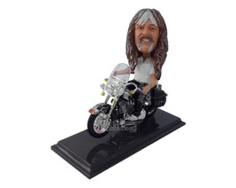 Custom Bobblehead Cool Fella Riding A Stylish Motorbike - Motor Vehicles Motorcy - £78.66 GBP