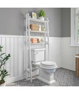 Amery-Ladder Space Saver Wood White 24.9&quot;Lx9.9&quot;Dx61.5&quot;H With Three Shelves - $149.87 CAD