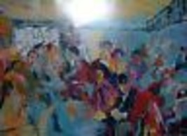 Leroy Neiman Poster PARIS: SIDEWALK CAFE European vintage Plate-signed r... - $556.59 MXN
